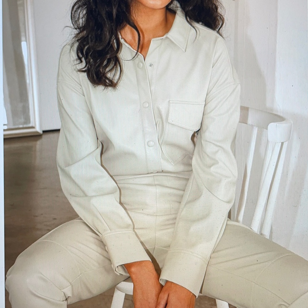 Lulus Popular Opinion Beige Leather Shacket